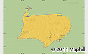 Savanna Style Map of Bigi Poika, single color outside