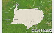 Shaded Relief Map of Bigi Poika, satellite outside