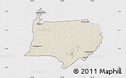 Shaded Relief Map of Bigi Poika, single color outside