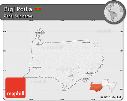 Silver Style Map of Bigi Poika, single color outside