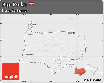 Silver Style Map of Bigi Poika, single color outside