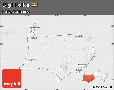Silver Style Map of Bigi Poika, single color outside