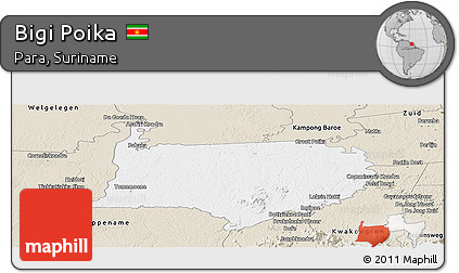 Classic Style Panoramic Map of Bigi Poika