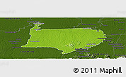 Physical Panoramic Map of Bigi Poika, darken