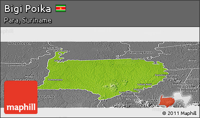 Physical Panoramic Map of Bigi Poika, desaturated