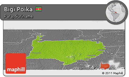 Physical Panoramic Map of Bigi Poika, desaturated