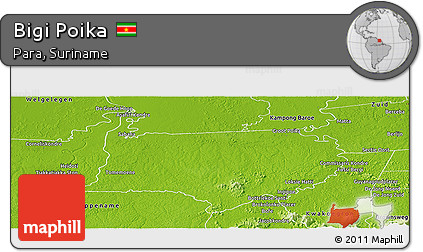 Physical Panoramic Map of Bigi Poika