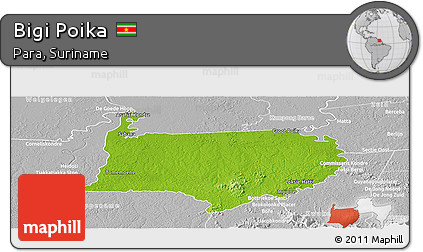 Physical Panoramic Map of Bigi Poika, lighten, desaturated