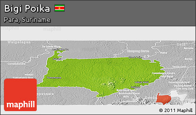 Physical Panoramic Map of Bigi Poika, lighten, desaturated