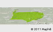Physical Panoramic Map of Bigi Poika, lighten, semi-desaturated