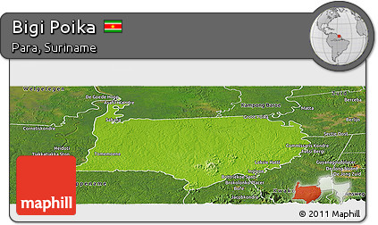 Physical Panoramic Map of Bigi Poika, satellite outside