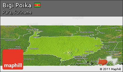 Physical Panoramic Map of Bigi Poika, satellite outside