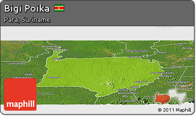 Physical Panoramic Map of Bigi Poika, satellite outside