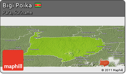 Physical Panoramic Map of Bigi Poika, semi-desaturated