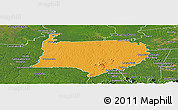 Political Panoramic Map of Bigi Poika, satellite outside