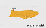 Political Panoramic Map of Bigi Poika, single color outside