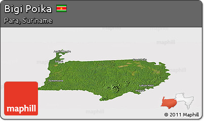 Satellite Panoramic Map of Bigi Poika, cropped outside