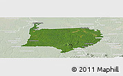 Satellite Panoramic Map of Bigi Poika, lighten