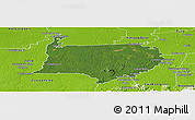 Satellite Panoramic Map of Bigi Poika, physical outside