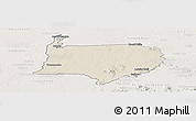 Shaded Relief Panoramic Map of Bigi Poika, lighten