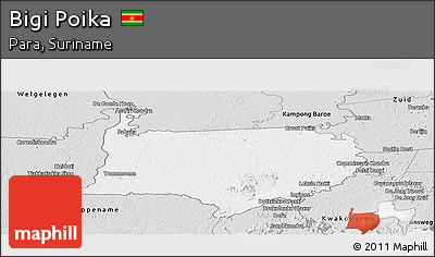 Silver Style Panoramic Map of Bigi Poika