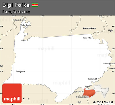 Classic Style Simple Map of Bigi Poika