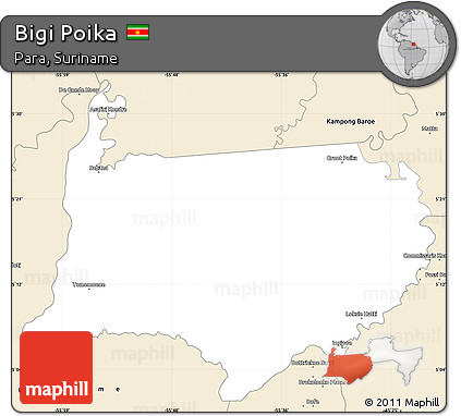 Classic Style Simple Map of Bigi Poika