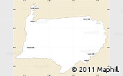 Classic Style Simple Map of Bigi Poika, single color outside