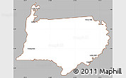 Gray Simple Map of Bigi Poika, cropped outside