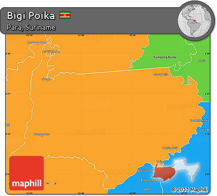 Political Simple Map of Bigi Poika