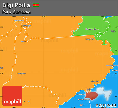 Political Simple Map of Bigi Poika