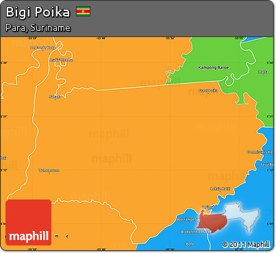 Political Simple Map of Bigi Poika