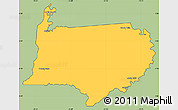 Savanna Style Simple Map of Bigi Poika, cropped outside