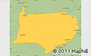 Savanna Style Simple Map of Bigi Poika