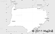 Silver Style Simple Map of Bigi Poika