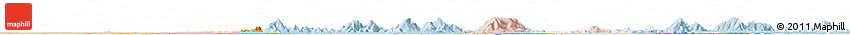Political Horizon Map of Para, lighten