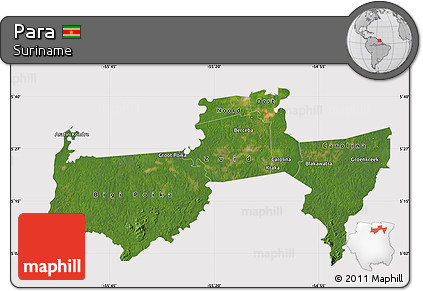 Satellite Map of Para, cropped outside