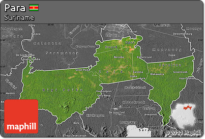 Satellite Map of Para, desaturated