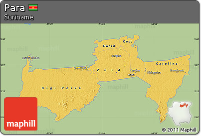 Savanna Style Map of Para, single color outside