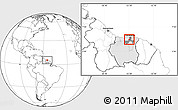 Blank Location Map of Noord, highlighted country, highlighted parent region