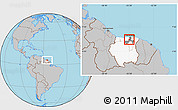 Gray Location Map of Noord, highlighted country, highlighted parent region