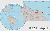 Gray Location Map of Noord, highlighted parent region
