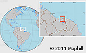 Gray Location Map of Noord