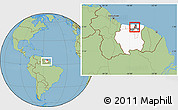 Savanna Style Location Map of Noord, highlighted country, highlighted parent region, within the entire country
