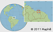 Savanna Style Location Map of Noord