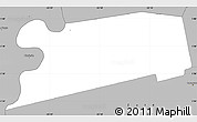 Gray Simple Map of Noord