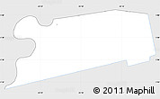 Silver Style Simple Map of Noord, single color outside
