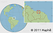 Savanna Style Location Map of Oost