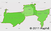 Political Shades Simple Map of Para, cropped outside