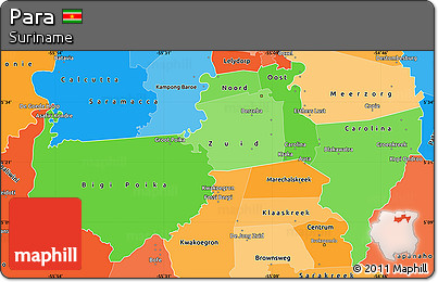 Political Shades Simple Map of Para